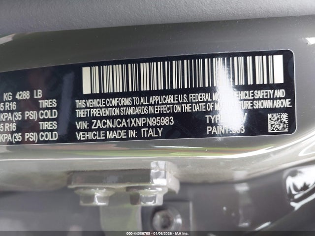 2022 JEEP RENEGADE ZACNJCA1XNPN95983 Photo 8