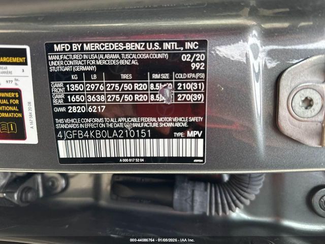 2020 MERCEDES-BENZ GLE 350 4JGFB4KB0LA210151 Photo 8