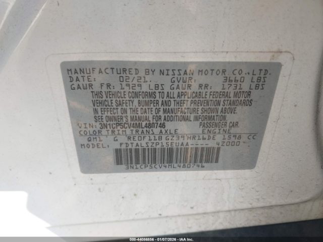 2021 NISSAN KICKS 3N1CP5CV4ML480746 Photo 8