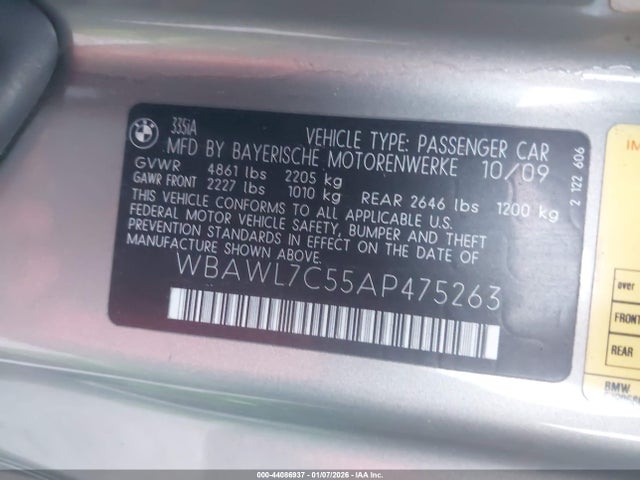 2010 BMW 335I WBAWL7C55AP475263 Photo 8