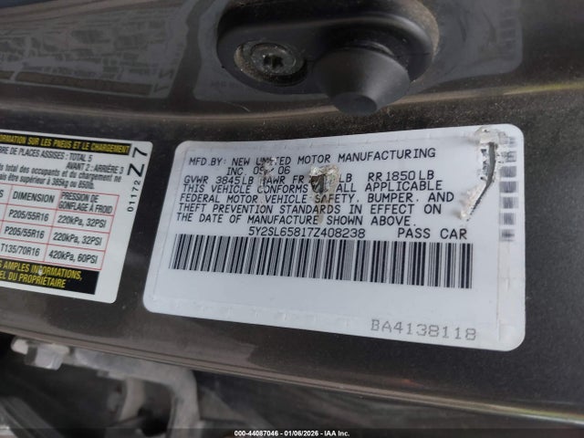2007 PONTIAC VIBE 5Y2SL65817Z408238 Photo 8