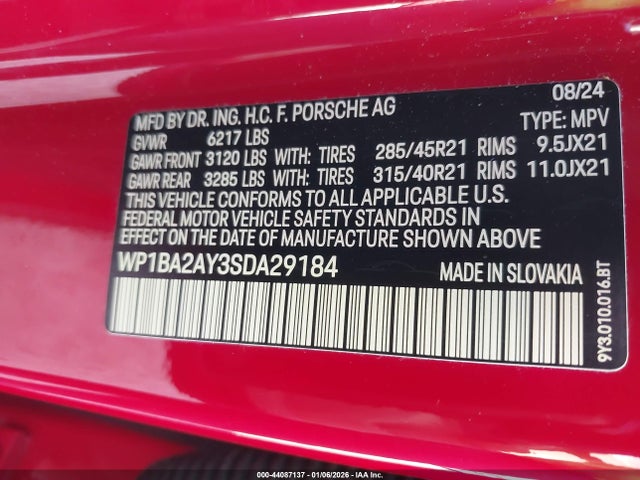 Porsche Cayenne Coupe 2025 WP1BA2AY3SDA29184 Image 9