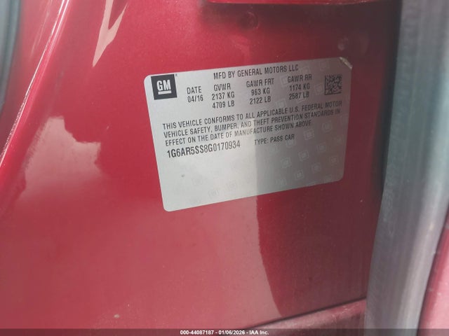 2016 CADILLAC CTS 1G6AR5SS8G0170934 Photo 8