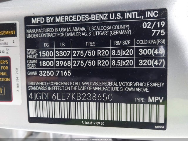 2019 MERCEDES-BENZ GLS 450 4JGDF6EE7KB238650 Photo 8