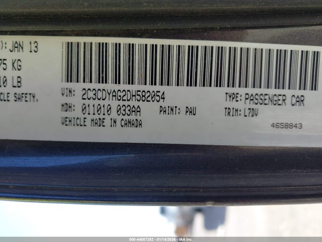 2013 DODGE CHALLENGER 2C3CDYAG2DH582054 Photo 8