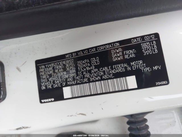 2013 VOLVO XC90 YV4952CY3D1639122 Photo 8