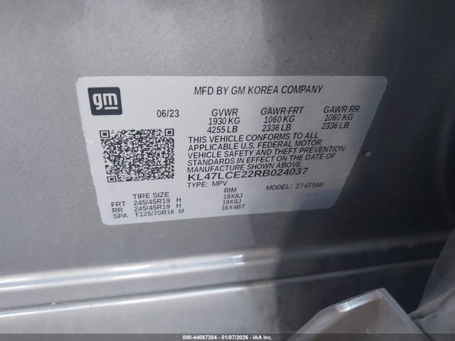 Продажа на аукционе авто 2024 Buick Envista Avenir, vin: KL47LCE22RB024037, номер лота: 44087384