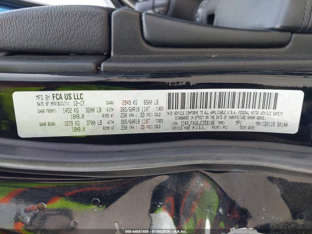 2018 JEEP GRAND CHEROKEE 1C4RJFAG6JC258106 Photo 8