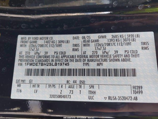 2025 FORD BRONCO 1FMDE7BH2SLB19745 Photo 8