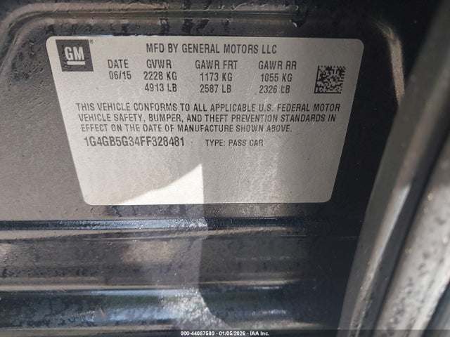 1G4GB5G34FF328481 Buick lfx