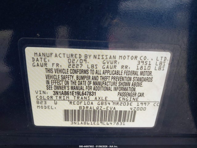 2009 NISSAN SENTRA 3N1AB61E19L647831 Photo 8