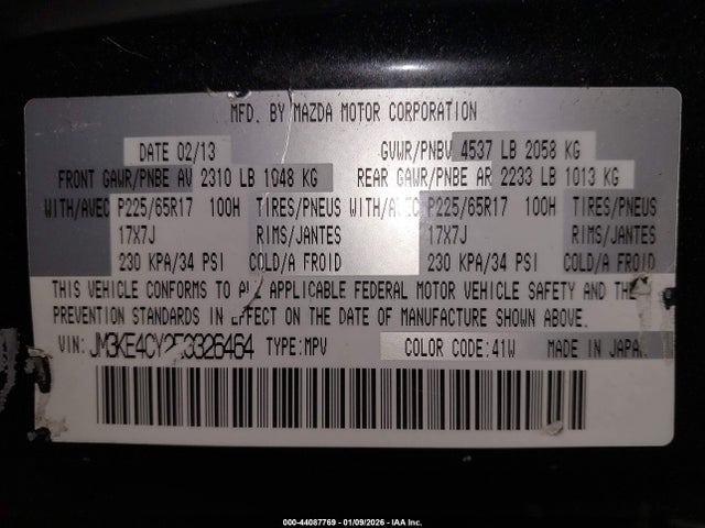 Продаж на аукціоні авто 2014 Mazda Cx-5 Touring, vin: JM3KE4CY2E0326464, номер лоту: 44087769