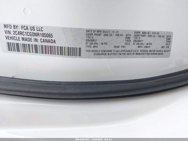 2022 CHRYSLER VOYAGER 2C4RC1CG0NR105065 Photo 8