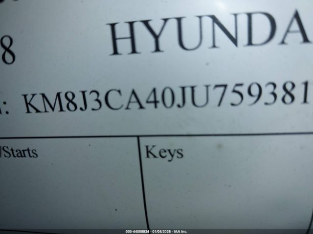 2018 HYUNDAI TUCSON KM8J3CA40JU759381 Photo 8