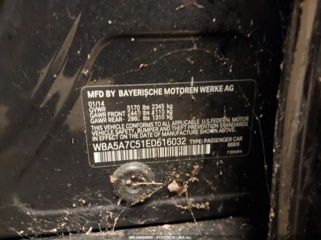 2014 BMW 528I WBA5A7C51ED616032 Photo 8