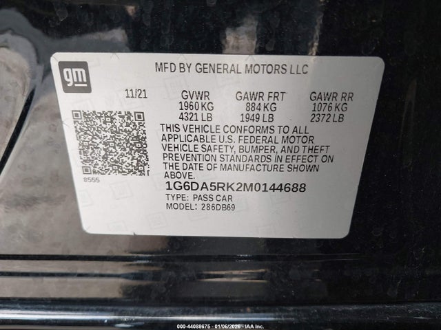 2021 CADILLAC CT4 1G6DA5RK2M0144688 Photo 8