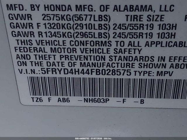 2015 ACURA MDX 5FRYD4H44FB028575 Photo 8