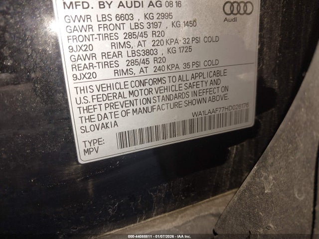 2017 AUDI Q7 WA1LAAF77HD026176 Photo 8