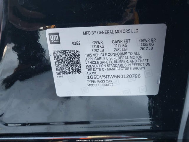 2022 CADILLAC CT5-V 1G6DV5RW5N0120796 Photo 8