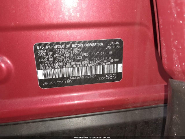 2020 MITSUBISHI ECLIPSE CROSS JA4AT4AA6LZ037557 Photo 8