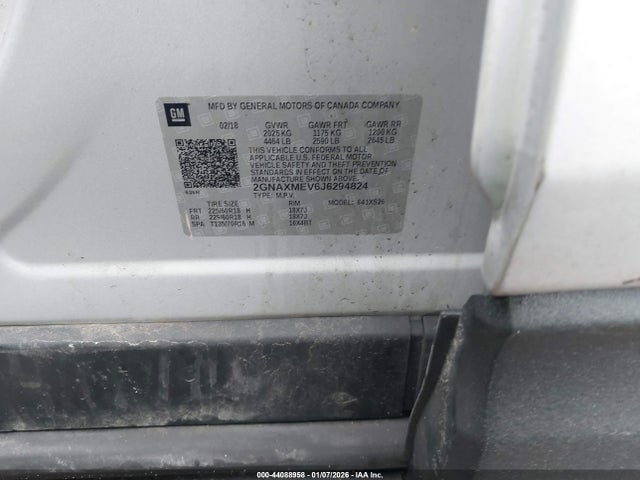 2GNAXMEV6J6294824 Chevrolet Equinox Premier