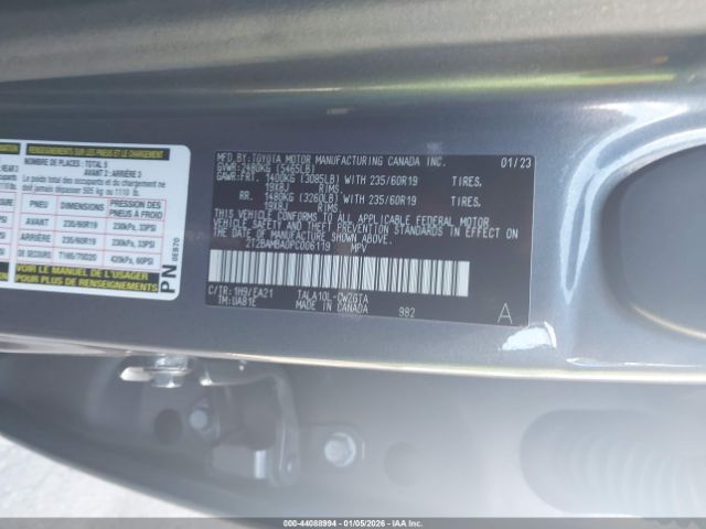 2023 LEXUS RX 350 2T2BAMBA0PC006119 Photo 8
