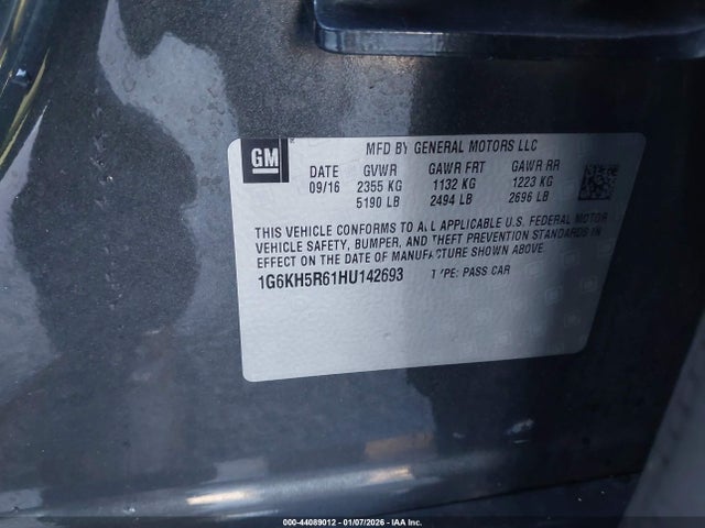 2017 CADILLAC CT6 1G6KH5R61HU142693 Photo 8