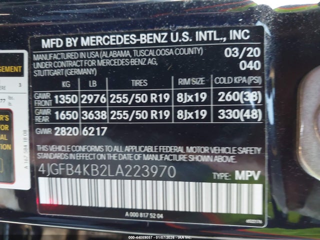 Mercedes-Benz Gle 350 4matic 2020 4JGFB4KB2LA223970 Image 9