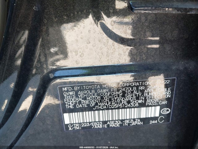 2023 LEXUS IS 300 JTHDA1D25P5124308 Photo 8