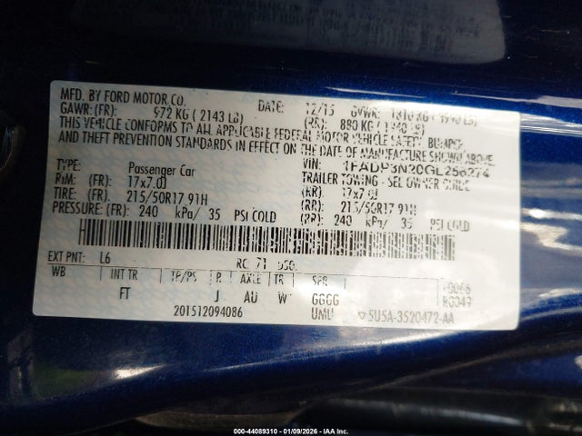 Ford Focus Titanium 2016 1FADP3N20GL256274 Image 9