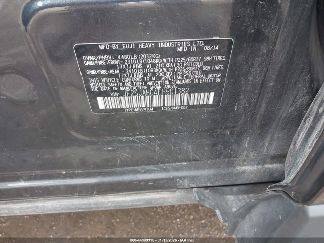 JF2SJAHC4FH501382 Subaru Forester 2.5i Limited