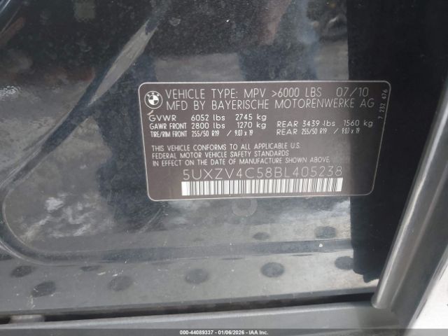 2011 BMW X5 5UXZV4C58BL405238 Photo 8