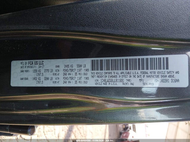 2018 JEEP WRANGLER JK UNLIMITED 1C4BJWDG8JL811691 Photo 8