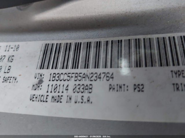 Продажа на аукционе авто 2010 Dodge Avenger R/t, vin: 1B3CC5FB5AN234764, номер лота: 44089431