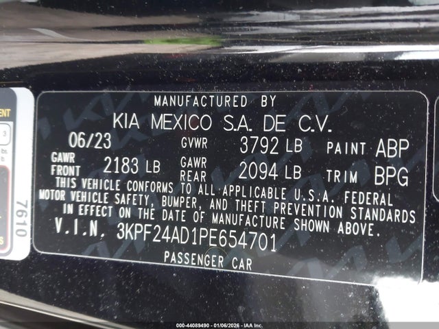 2023 KIA FORTE 3KPF24AD1PE654701 Photo 8