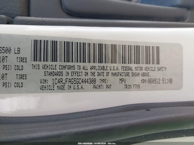 1C4RJFAG5GC444308 Jeep Grand Cherokee Laredo