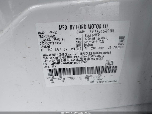 2017 FORD EDGE 2FMPK4K83HBC61261 Photo 8