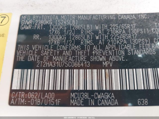 2005 LEXUS RX 330 2T2HA31U75C066413 Photo 8