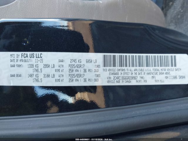 2016 CHRYSLER TOWN & COUNTRY 2C4RC1BG6GR220967 Photo 8