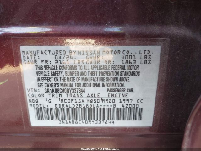 2024 NISSAN SENTRA 3N1AB8CV0RY337844 Photo 8