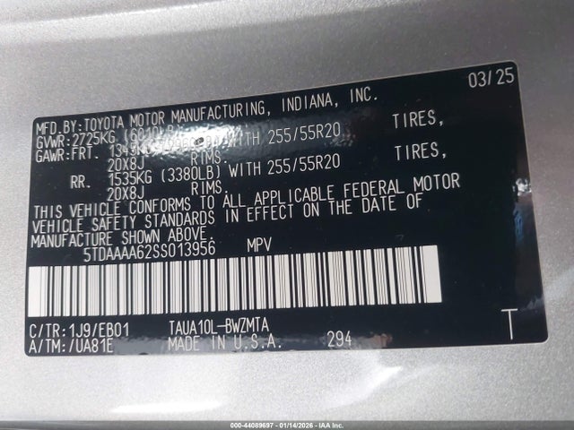 Lexus Tx 350 Premium 2025 5TDAAAA62SS013956 Image 9