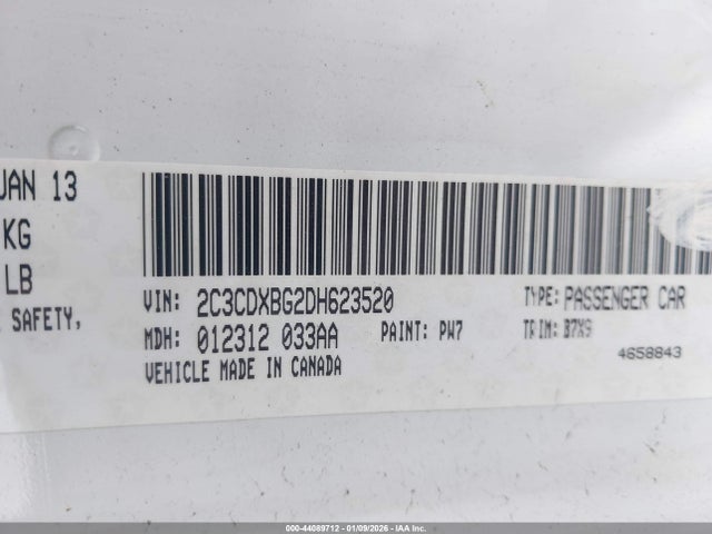Aukcja sprzedaży 2013 Dodge Charger Se, vin: 2C3CDXBG2DH623520, numer aukcji: 44089712