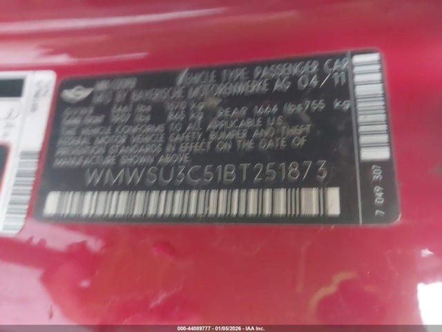 2011 MINI COOPER WMWSU3C51BT251873 Photo 8