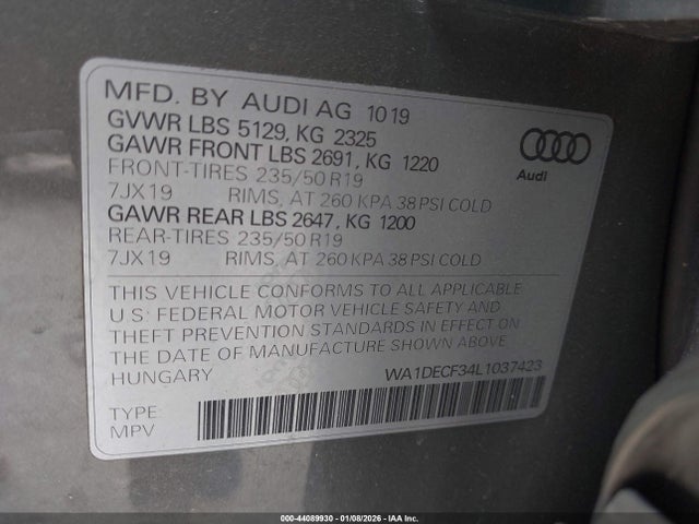 2020 AUDI Q3 WA1DECF34L1037423 Photo 8