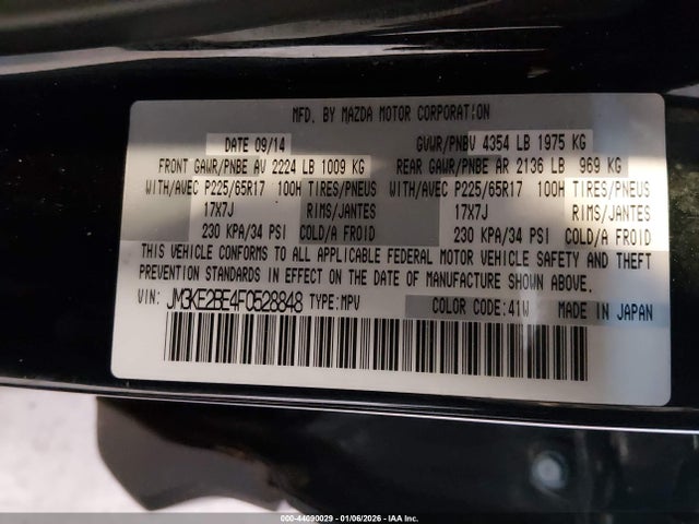 Mazda CX-5 SPORT 2015 JM3KE2BE4F0528848 Image 9