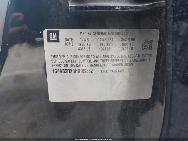 2017 CADILLAC ATS 1G6AB5RX8H0109882 Photo 8