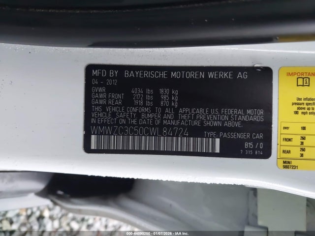 2012 MINI COOPER S COUNTRYMAN WMWZC3C50CWL84724 Photo 8