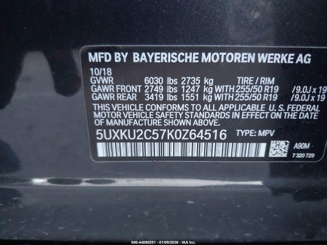 2019 BMW X6 5UXKU2C57K0Z64516 Photo 8
