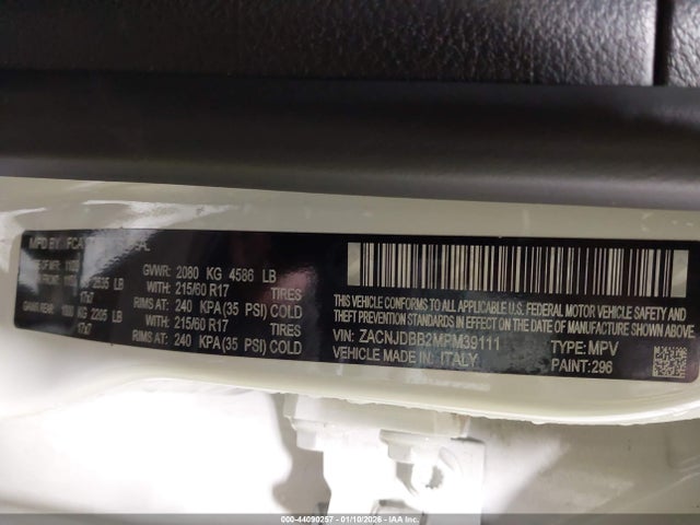 Jeep Renegade Latitude 4x4 2021 ZACNJDBB2MPM39111 Image 9