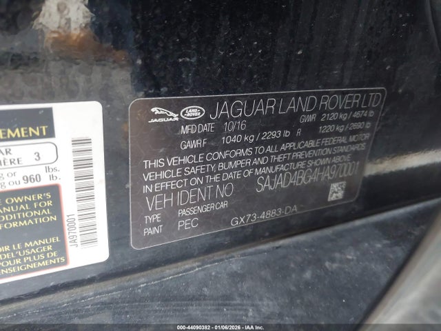 2017 JAGUAR XE SAJAD4BG4HA970001 Photo 8